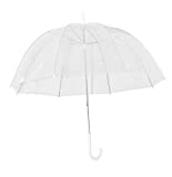 Home-X - Clear Bubble Umbrella, Durable Wind-Resistant Umbrella with Sturdy Bubble Design That Won’t Flip Inside Out, for Men and Women of All Ages