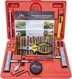 Boulder Tools - Heavy Duty Tire Repair Kit for Car, Truck, RV, SUV, ATV, Motorcycle, Tractor, Trailer. Flat Tire Puncture Repair Kit