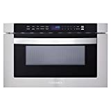 Cosmo COS-12MWDSS 24 in. Built-in Microwave Drawer with Automatic Presets, Touch Controls, Defrosting Rack and 1.2 cu. ft. Capacity in Stainless Steel