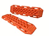 Maxsa Innovations 20333 Escaper Buddy Traction Mats for Off-Road Mud, Sand, & Snow Vehicle Extraction (Set of 2), Orange, standard