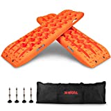 X-BULL New Recovery Traction Tracks Sand Mud Snow Track Tire Ladder 4WD (Orange, 3gen)