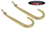 Mytee Products (2 Pack) 15' Inch J Hook Heavy Duty Grade G70 Tow Axle Strap Wrecker Roll Back Clevis 5400#