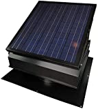 30-Watt Solar Attic Fan (BDB) with Thermostat/Humidistat/adapter (22.5 x 22.5 x 11 IN.) - Runs at Night - Brushless Motor – Solar Vent Hail and Weather Resistant – “Builder Series” by Remington Solar