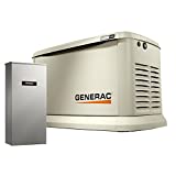 Generac 70432 Home Standby Generator Guardian Series 22kW/19.5kW Air Cooled with Wi-Fi and Transfer Switch, Aluminum