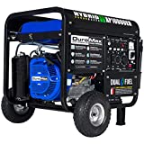 DuroMax XP10000EH Dual Fuel Portable Generator - 10000 Watt Gas or Propane Powered-Electric Start- Home Back Up & RV Ready, 50 State Approved