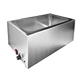 Zica ZCK165A Commercial Stainless Steel Electrical Bain Marie Buffet Food Warmer Steam Table for Catering and Restaurants