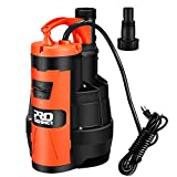 Sump Pump, PROSTORMER 3500 GPH 1HP Submersible Clean/Dirty Water Pump with Build-in Float Switch for Pool, Pond,Garden, Flooded Cellar, Aquarium and Irrigation …