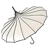 VIVI SKY(TM) Pagoda Peak Old-fashionable Ingenuity Umbrella Parasol (Ivory)