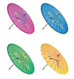 'Assortment or six (6) 30'' Large Asian Silk Umbrella/Parasol'