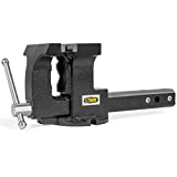 Stark 2-in-1 Tow Hitch Truck Vise 6' Bench Vise Fits 2' Hitch Receiver w/Built-in Bench Mount Trailer, Grey