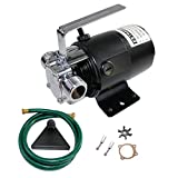EXTRAUP 115Volt 330 GPH Portable Low Suction Electric Water Transfer Removal Utility Pump With Suction Hose Kit