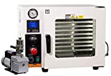 Across International AT09v.110 Ai AccuTemp Vacuum Oven with 9 cfm Dual-Stage Pump and Fittings, 5 Sided Pad Heating, 0.9 cu. ft.