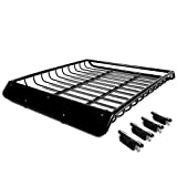 53.5 inches x 44.6 inches Mild Steel Roof Rack Top Cargo Carrier Basket