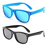 MotoEye Kids Polarized Sunglasses for Children Age 4-12 Years Old, Girl or Boy Styles, Pack of 2