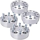IRONTEK 2 inch 6 Lug Wheel Spacers 6x5.5 to 6x5.5 6x139.7mm to 6x139.7mm 14x1.5 Studs Wheel Spacer Adapters Fits for Chevrolet Tahoe, Silverado 1500, Express 1500, Cadillac GMC