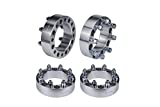 Wheel Spacer Set of 4-8x6.5 Bolt Pattern - 8x165.1mm Lug Centric 130mm Bore - 9/16-18 Studs 2 Inches Thick - Compatible with Dodge and Ford Trucks - 1994-2011 Ram 2500, Ram 3500, 88-98 F-250, F-350