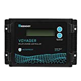 Renogy Voyager 20A 12V/24V PWM Waterproof Solar Charge Controller w/LCD Display for AGM, Gel, Flooded and Lithium Battery, Used in RVs, Trailers, Boats, Yachts, Voyager 20A