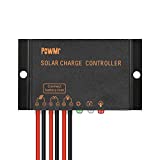 PowMr Solar Charge Controller Waterproof - 10A Charge Controller 12V 24V Auto Load on 24Hours IP68 Waterproof Solar Controller for Lead-Acid Battery (CMP-03 10A)
