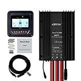 MPPT Solar Charge Controller 30A Waterproof Generator + MT50 Remote Meter + RS485-RS485 Cable, 12V/24V Auto Work, Charging Gel/Sealed/Flooded/Lithium Battery (30A+MT50+RS485-RS485)