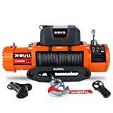 X-BULL 12V Synthetic Rope Winch-13000 lb. Load Capacity Premium Electric Winch