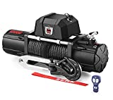 ZEAK 12000 lb Electric Truck Winch DC Synthetic Rope, Waterproof Off Road, for Truck SUV, with Wireless Remote