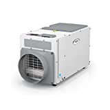 Aprilaire E100 Pro 100 Pint Dehumidifier for Crawl Spaces, Basements, Whole Homes, Commercial up to 5,500 sq. ft., White, Leveling Feet