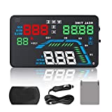 Head-up Display, Dagood Q7 5.5 inches Multi Color GPS Car HUD Windshield Screen Display Head up Display for Car to Display a Huge Range of Car Statistics Compatible with All Cars