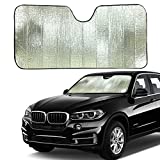 EcoNour Accordion Sun Shade for Car | Car Shade Front Windshield to Block Harmful UV Rays | Automotive Window Sunshades to Keep Your Car Cool | Car Shield for Sun Heat | Large (28 inches x 58 inches)
