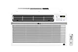 LG 24,500 BTU 230V Window-Mounted Air Conditioner with Remote Control, White
