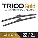 TRICO Gold® 22 & 21 Inch Pack of 2 Automotive Replacement Windshield Wiper Blades for My Car (18-2221), Easy DIY Install & Superior Road Visibility