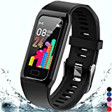 Inspiratek Kids Fitness Tracker for Girls and Boys (Age 5-16) - Waterproof Fitness Watch for Kids with Heart Rate Monitor, Sleep Monitor, Calorie Counter and More - Kids Activity Tracker (Black)