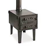 Guide Gear Outdoor Wood Burning Stove, Portable with Chimney Pipe for Cooking, Camping, Tent, Hiking, Fishing, Backpacking