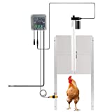 CO-Z 66W Automatic Chicken Coop Opener, Auto Chicken Door Opener and Closer, Electric Poultry House Door Motor Kit with Light Sensor, IR Sensor Safety Mechanism, Remote Controls for Smart Home Farms