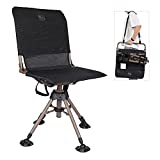 TIMBER RIDGE 360 Degree Swivel Hunting Chairs for Blinds Heavy Duty Folding Rotating Hunt Chair Blind Seats with 2 Adjustable Legs,225LBS