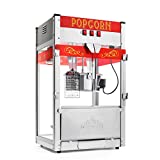 Olde Midway Commercial Popcorn Machine Maker Popper with Large 12-Ounce Kettle - Red