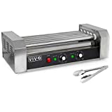 VIVO Electric 12 Hot Dog and 5 Roller Grill Cooker Warmer, Cooker Machine, HOTDG-V005