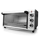 BLACK+DECKER TO3240XSBD 8-Slice Extra Wide Convection Countertop Toaster Oven, Includes Bake Pan, Broil Rack & Toasting Rack, Stainless Steel/Black Convection Toaster Oven