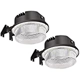 2-Pack LED Barn Light 50W, SZGMJIA 6500lm Dusk to Dawn Yard Lighting with Photocell,CREE LED 5000K Daylight, 300W MH/HPS Replacement, IP65 Waterproof for Outdoor Security/Area Light